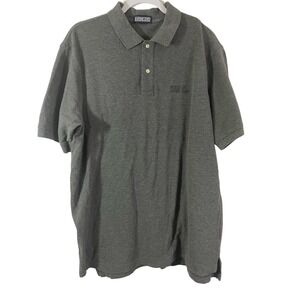 Large CAT Lift Trucks Gray Polo Land's End Embroidered Logo Uniform Work Shirt